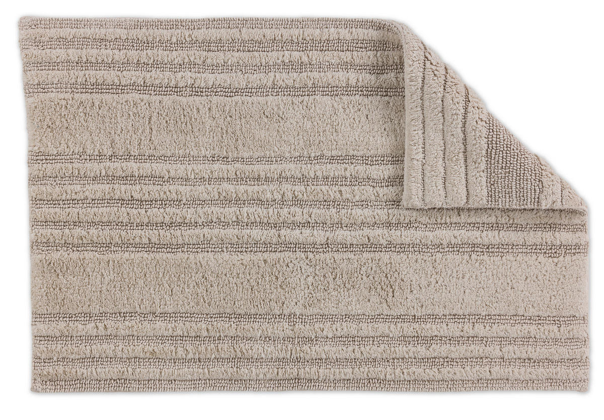 BADTEPPICH Beige 60/90 cm  - Beige, Basics, Textil (60/90cm) - Schöner Wohnen
