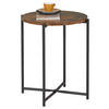 BEISTELLTISCH 45/45/50 cm Braun, Schwarz rund  - Schwarz/Braun, Trend, Holzwerkstoff/Metall (45/45/50cm) - Carryhome