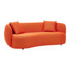 BIG SOFFA i orange  - orange/svart, Modern, textil/plast (235/72/110cm) - MID.YOU