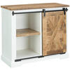 KOMODA   100/85/45 cm   prirodne boje, crna, bijela  - bijela/prirodne boje, Lifestyle, drvni materijal/drvo (100/85/45cm) - MID.YOU