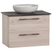 WASCHTISCHKOMBI 66 cm  - Sandfarben/Weiß Hochglanz, MODERN, Keramik/Holzwerkstoff (66cm) - Stylife