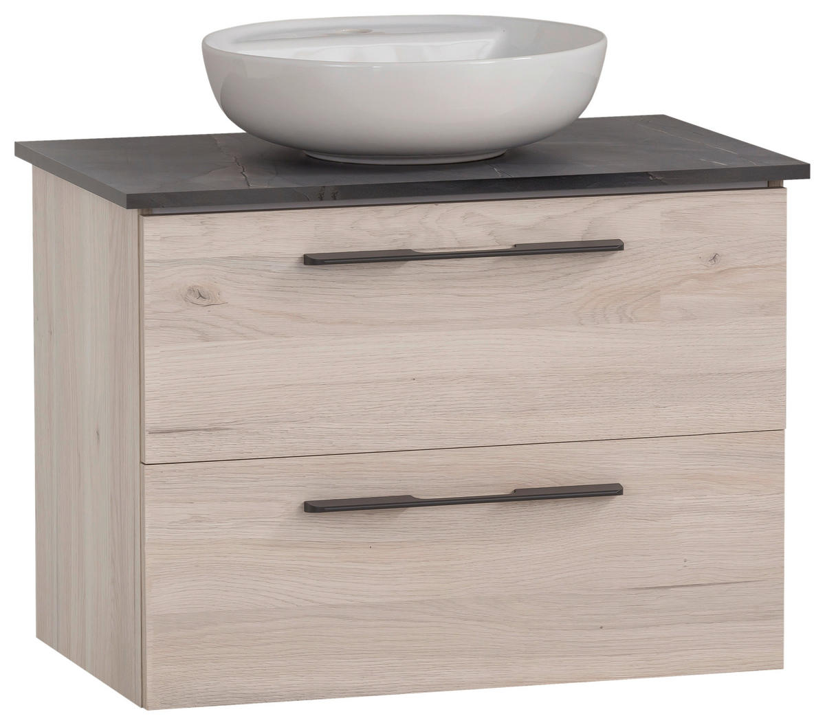 WASCHTISCHKOMBI 66 cm  - Sandfarben/Weiß Hochglanz, MODERN, Keramik/Holzwerkstoff (66cm) - Stylife