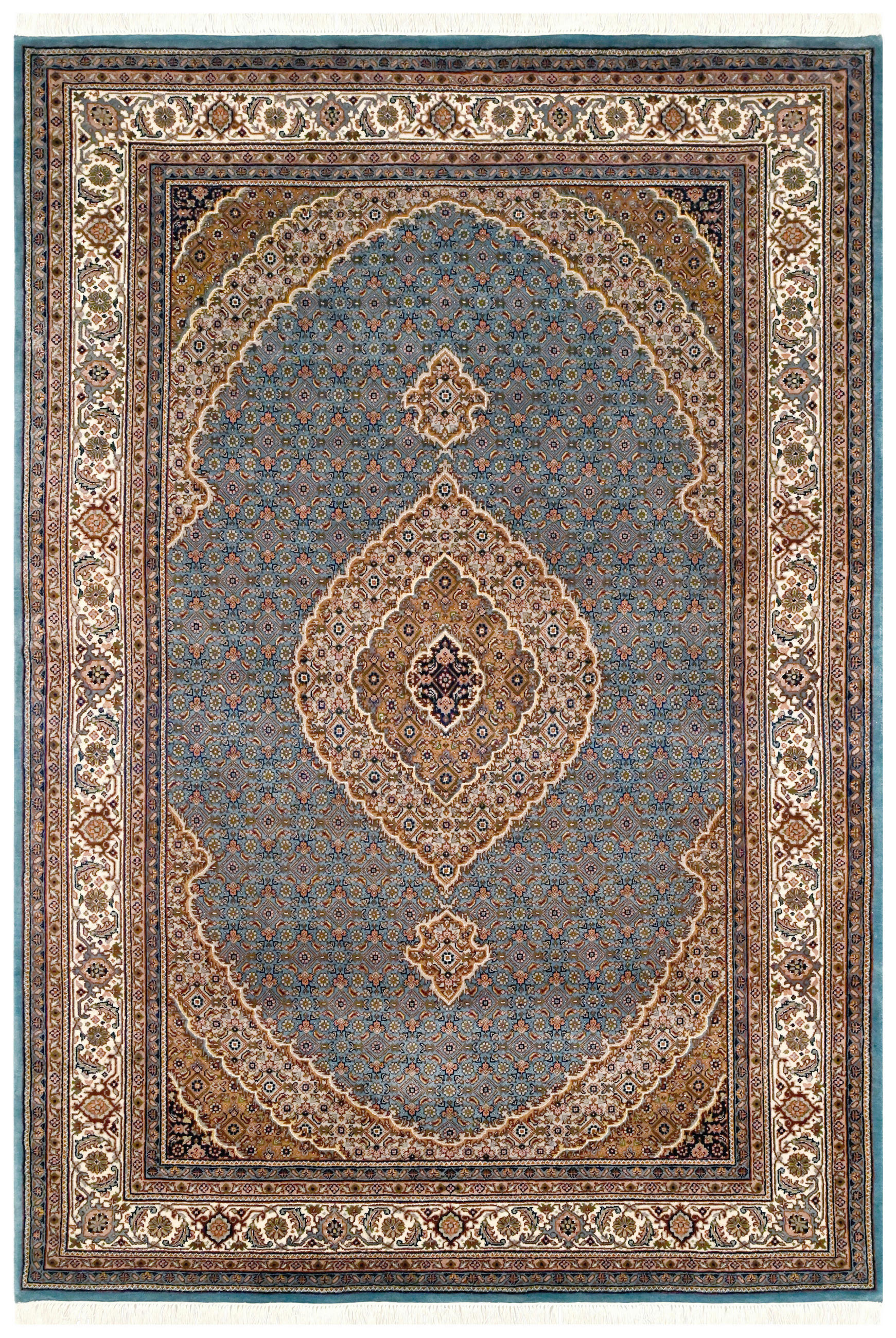 ORIENTTEPPICH 80/200 cm Tabriz Mahi Lt. Blue Hellblau  - Hellblau, LIFESTYLE, Textil (80/200cm) - Cazaris