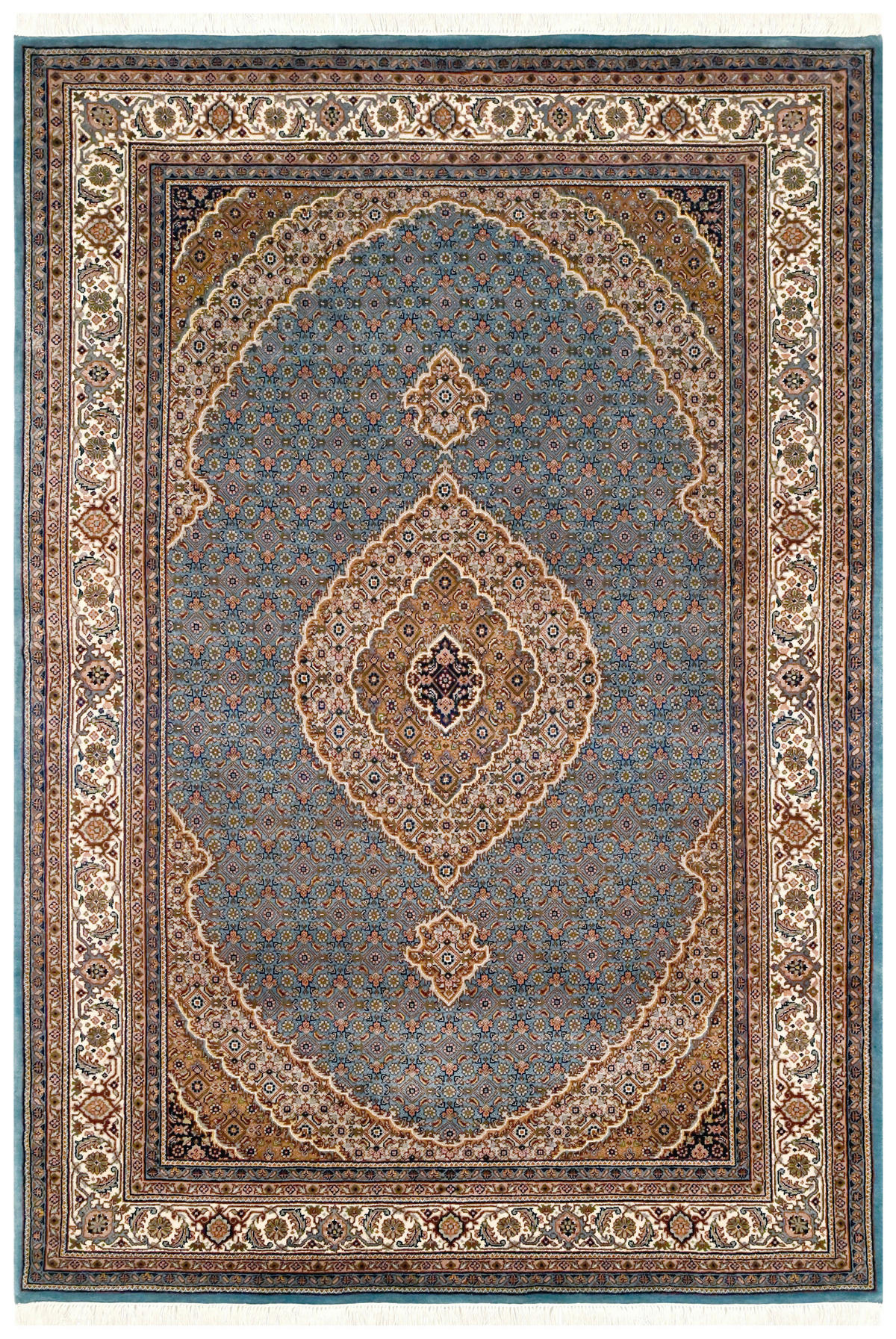 ORIENTTEPPICH 80/200 cm Tabriz Mahi Lt. Blue Hellblau  - Hellblau, LIFESTYLE, Textil (80/200cm) - Cazaris