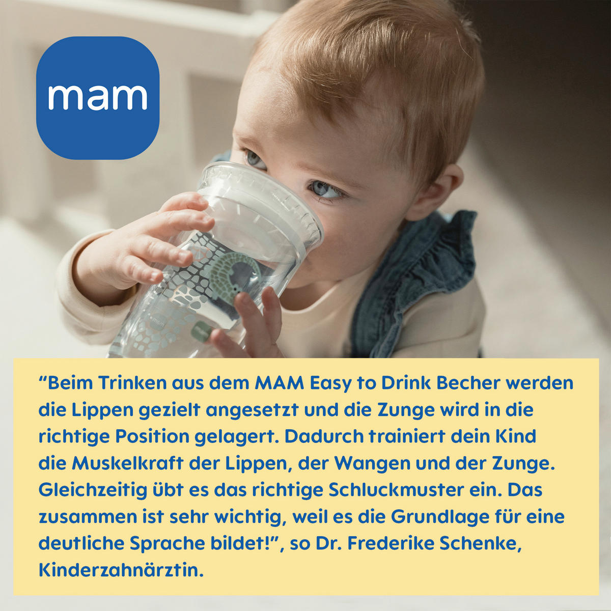 TRINKBECHER  - Lila/Dunkelgelb, Basics, Kunststoff (9,5/22,3/9,4cm) - MAM
