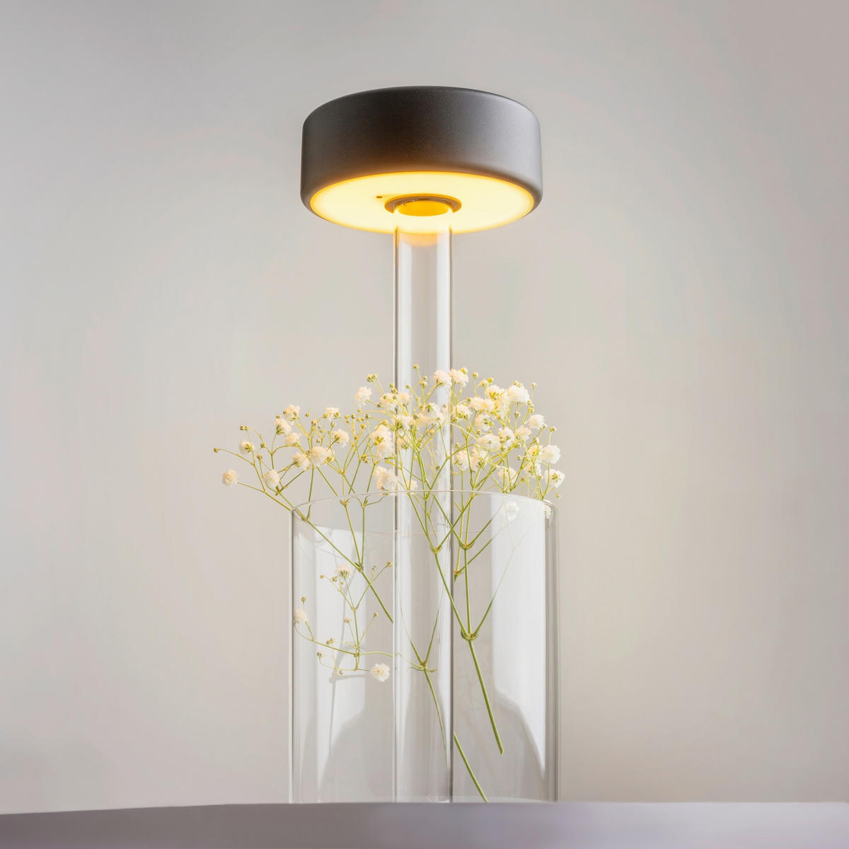 PORTABEL LAMPA AI Collaboration 12/34,8 cm   - svart/transparent, Design, metall/glas (12/34,8cm) - MAYTONI