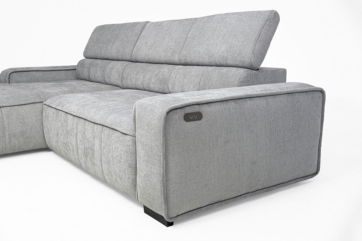 Colțar, textil, măsliniu - negru/măsliniu, Modern, plastic/textil (170/76-99/280cm) - Welnova