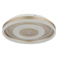 LED-DECKENLEUCHTE Cardenas 40/7 cm  - Champagner/Opal, Design, Glas/Kunststoff (40/7cm)