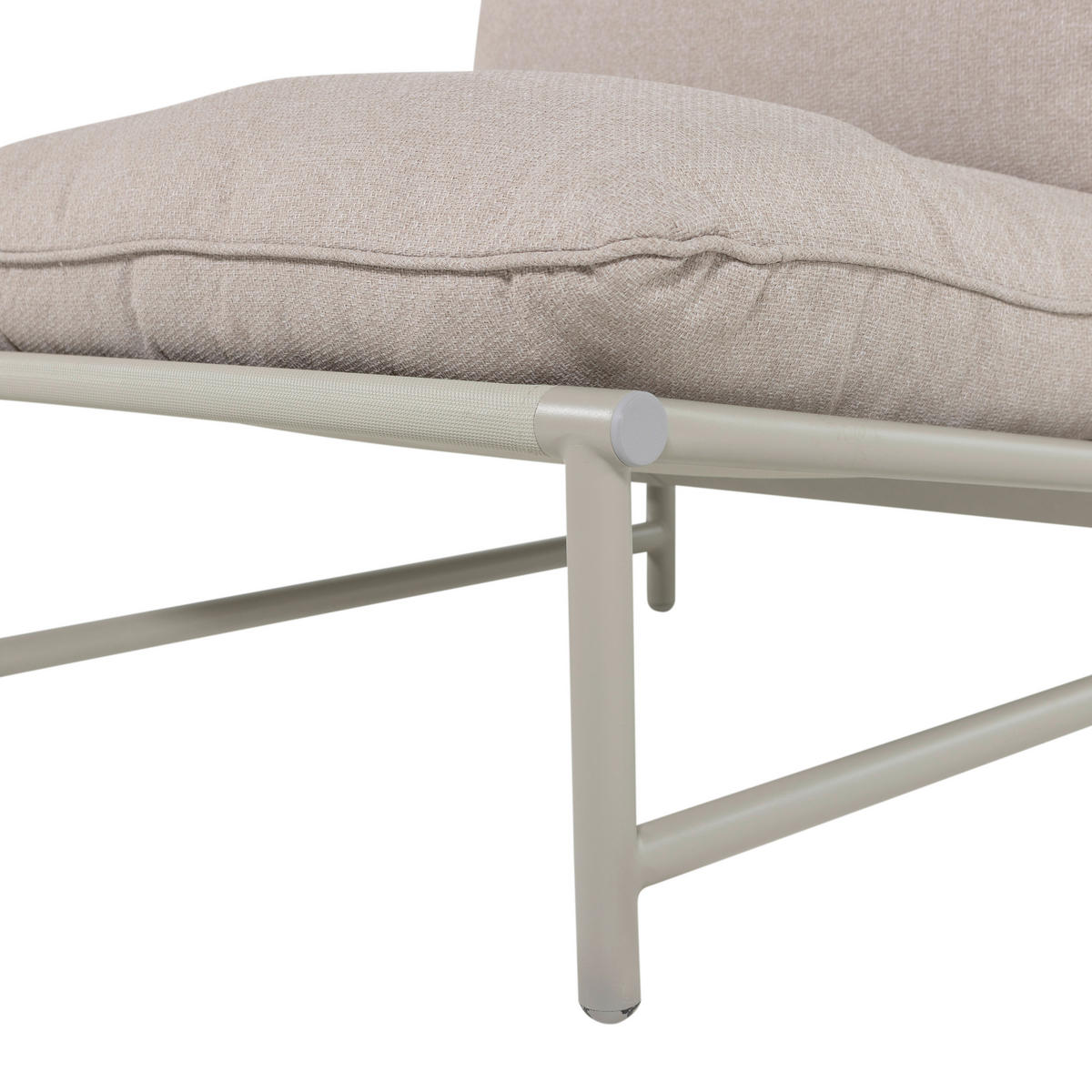 GARTENSESSEL Metall, Textil Sandfarben  - Sandfarben, MODERN, Textil/Metall (82/75/75cm) - Livetastic