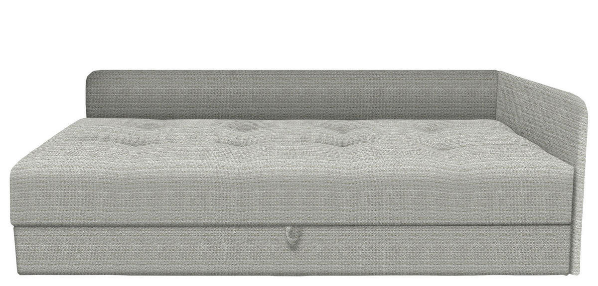 LIEGE in Velours Kaschmir  - Kaschmir/Schwarz, Konventionell, Kunststoff/Textil (205/80/95cm) - Xora