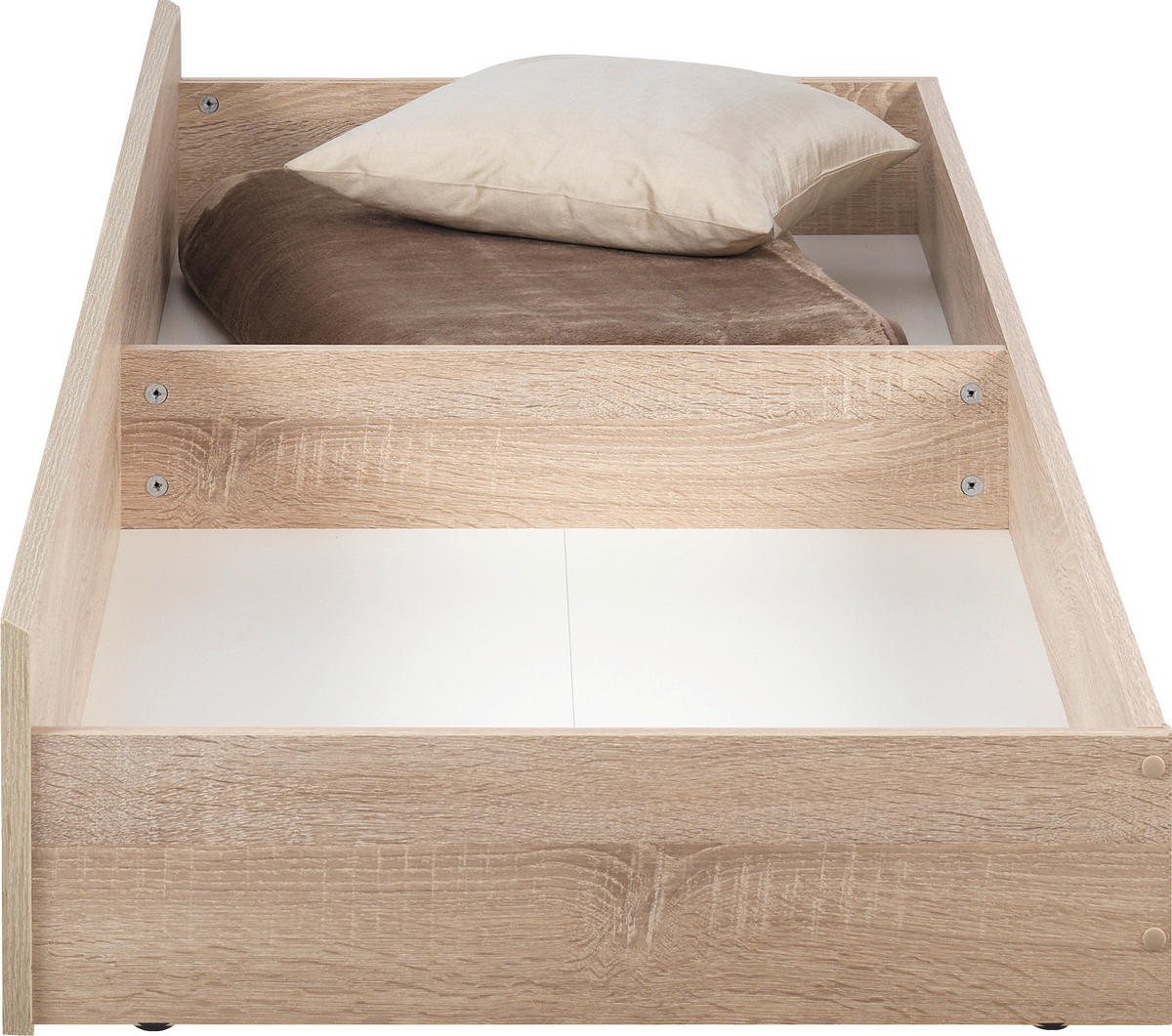 BETTKASTEN Sonoma Eiche  - Sonoma Eiche, KONVENTIONELL, Holzwerkstoff/Kunststoff (199/23/64cm) - Carryhome