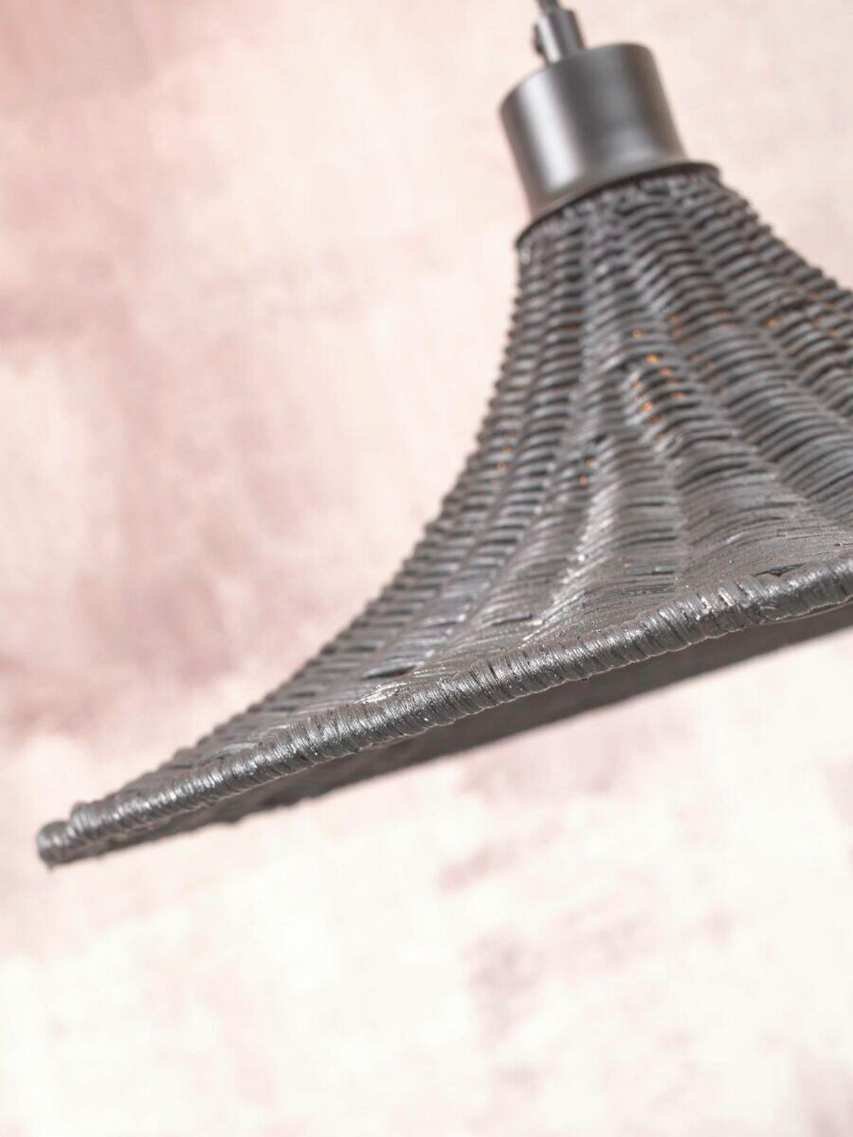 ZÁVĚSNÉ SVÍTIDLO, 40/12 cm  - černá, Trend, dřevo (40/12cm) - Good & Mojo