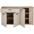 SIDEBOARD  in 150/83/42 cm  - Eichefarben/Beige, MODERN, Holzwerkstoff/Kunststoff (150/83/42cm) - Hom`in