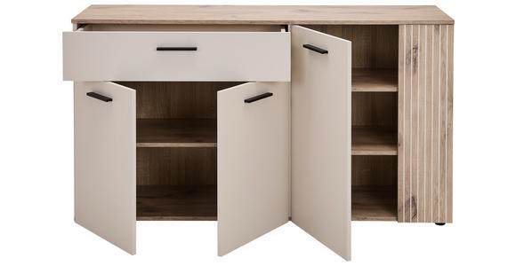 SIDEBOARD  in 150/83/42 cm  - Eichefarben/Beige, MODERN, Holzwerkstoff/Kunststoff (150/83/42cm) - Hom`in