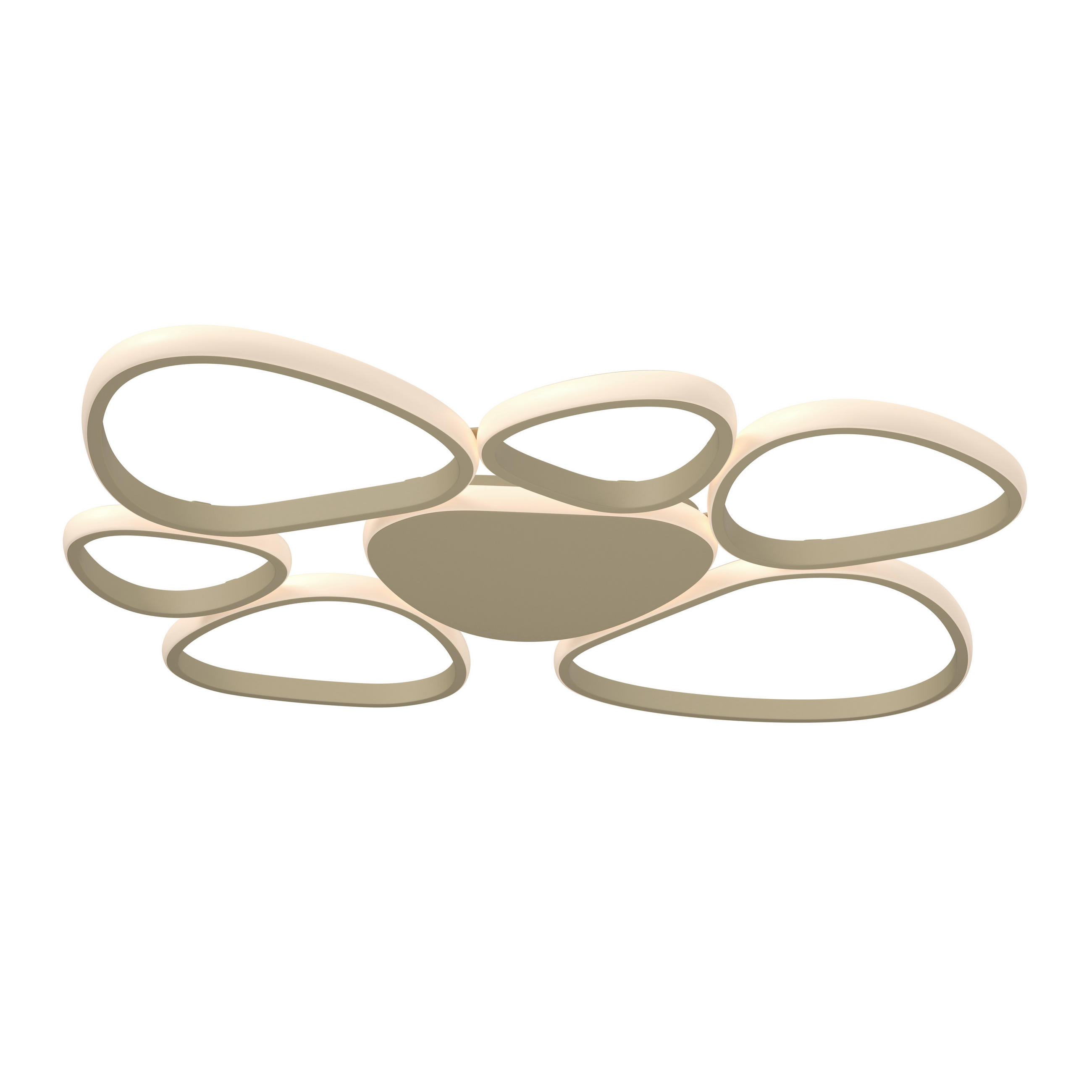 LED-TAKLAMPA Acrux 5 W 89,5/79/4 cm  - sandfärgad, Design, metall/plast (89,5/79/4cm) - Novel