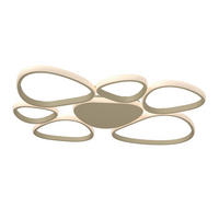 LED-DECKENLEUCHTE Acrux 89,5/79/4 cm  - Sandfarben, Design, Kunststoff/Metall (89,5/79/4cm) - Novel