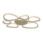 LED-DECKENLEUCHTE Acrux 89,5/79/4 cm  - Sandfarben, Design, Kunststoff/Metall (89,5/79/4cm) - Novel