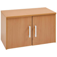 AUFSATZSCHRANK 72/43/36 cm  in  - Silberfarben/Buchefarben, Basics, Holzwerkstoff/Kunststoff (72/43/36cm) - Xora
