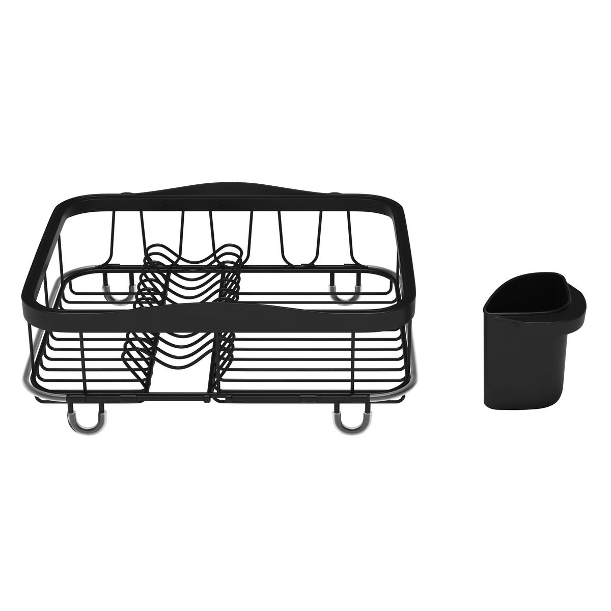 GESCHIRRABTROPFTASSE  - Schwarz, Basics, Kunststoff/Metall (36/29/14cm) - Umbra