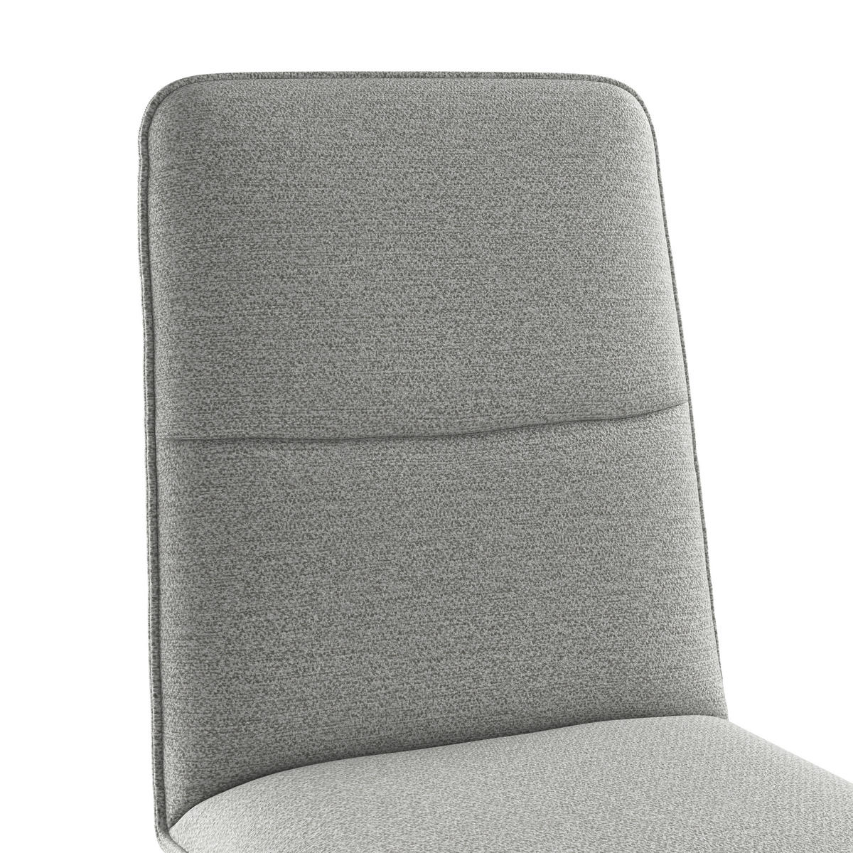 STUHL   Webstoff  - Eichefarben/Hellgrau, KONVENTIONELL, Holz/Textil (47/91/56cm) - Livetastic