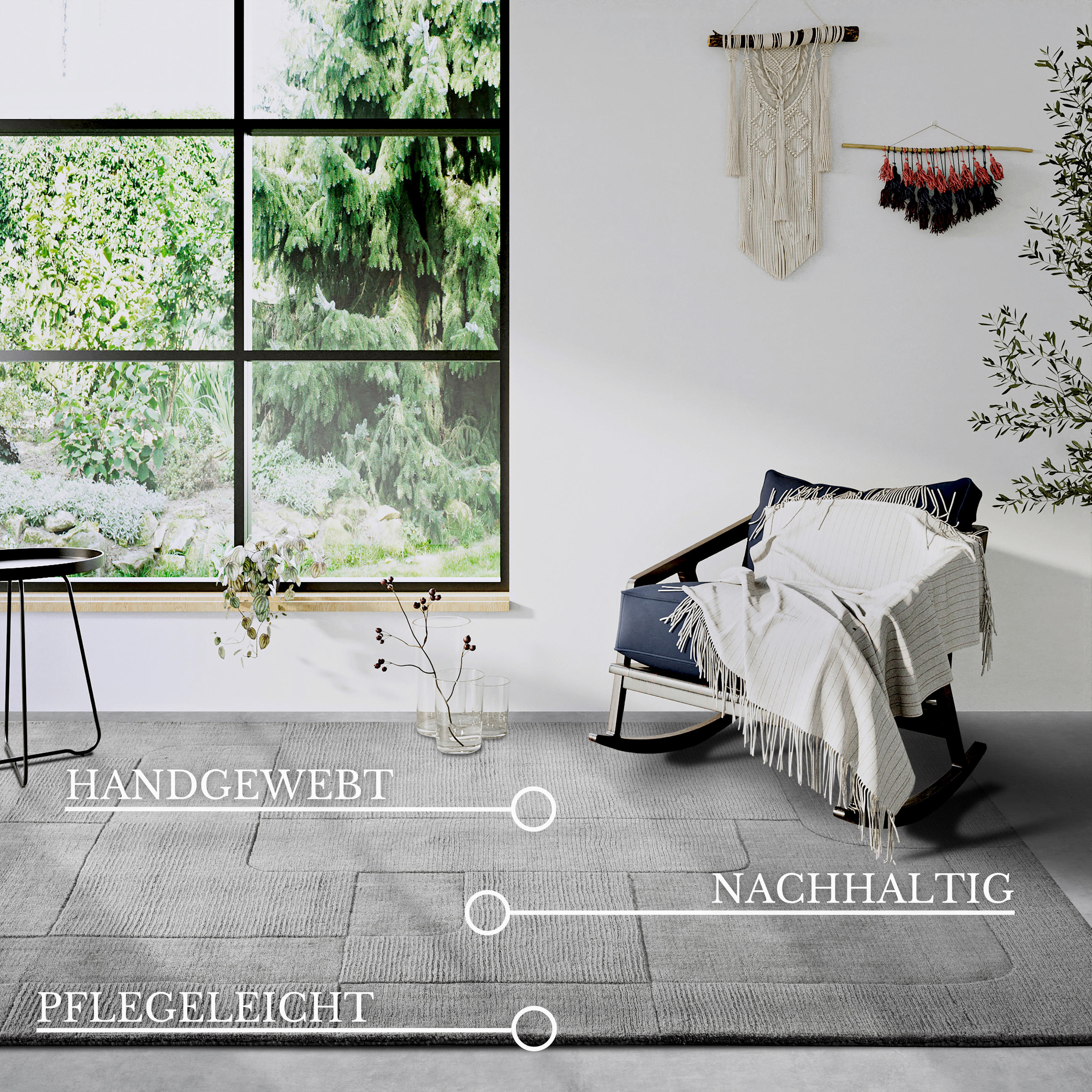 HANDWEBTEPPICH 190/280 cm Kollektion 1906 Grau  - Grau, Design, Textil (190/280cm) - Villeroy & Boch