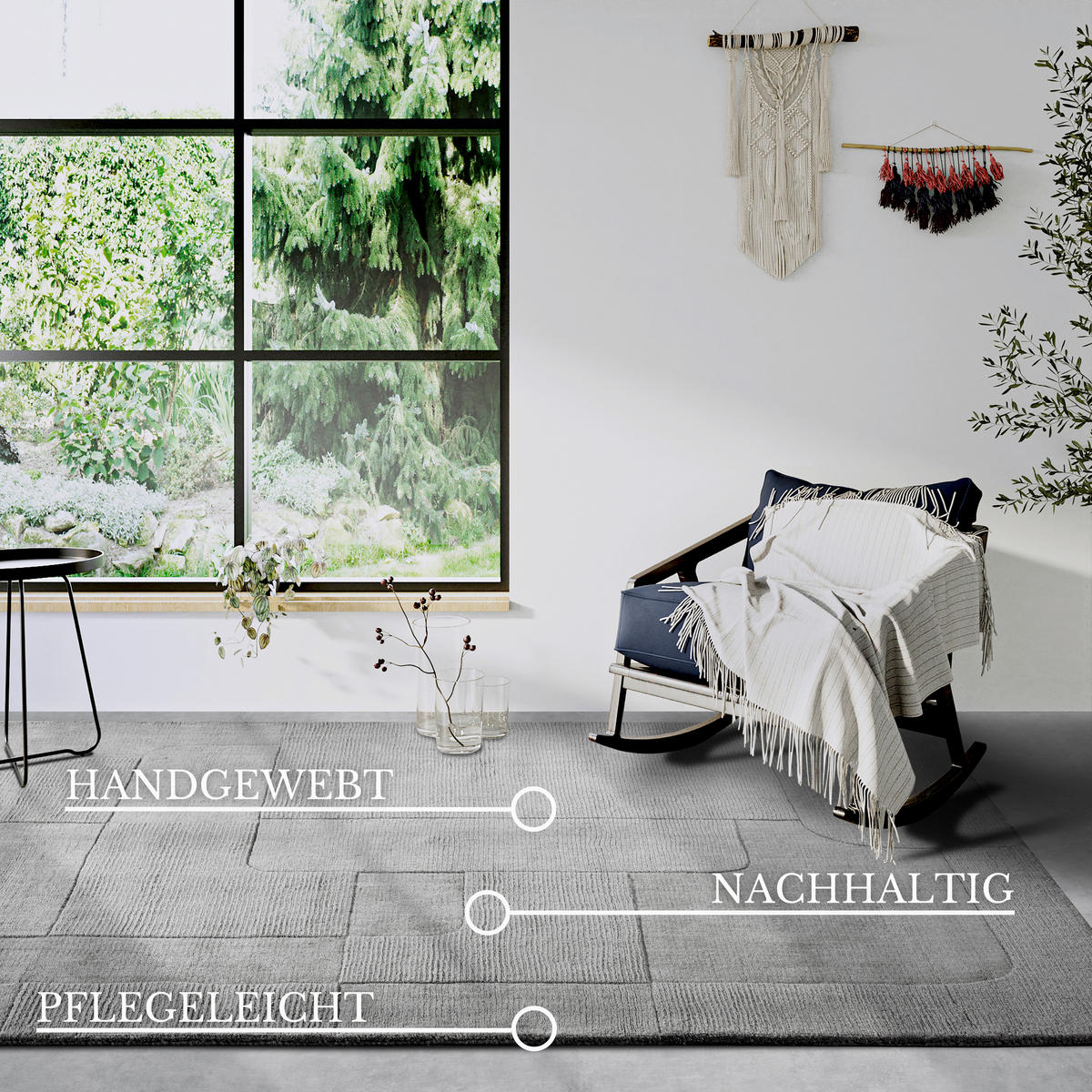 HANDWEBTEPPICH 190/280 cm Kollektion 1906 Grau  - Grau, Design, Textil (190/280cm) - Villeroy & Boch