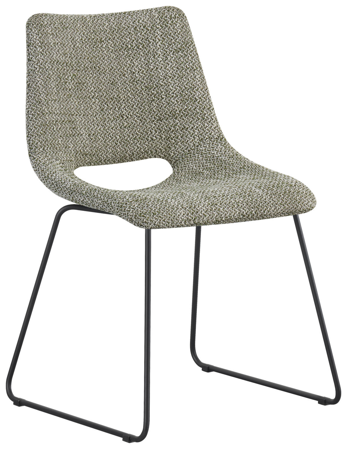 STUHL - Schwarz/Grün, Design, Textil/Metall (48/79/56cm) - Stylife