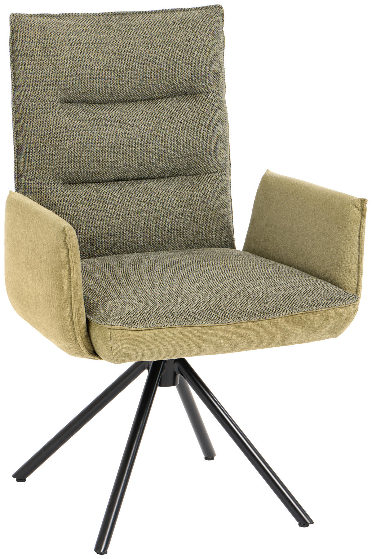 ARMLEHNSTUHL  in Flachgewebe  - Schwarz/Grün, Design, Textil/Metall (59/93/59cm) - Dieter Knoll