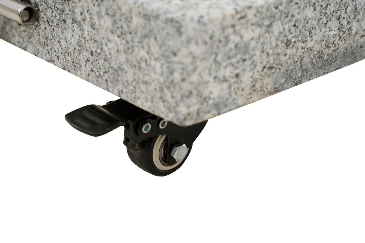 SONNENSCHIRMSTÄNDER Granit Grau  - Grau, Basics, Stein (50/43/50cm) - Siena Garden