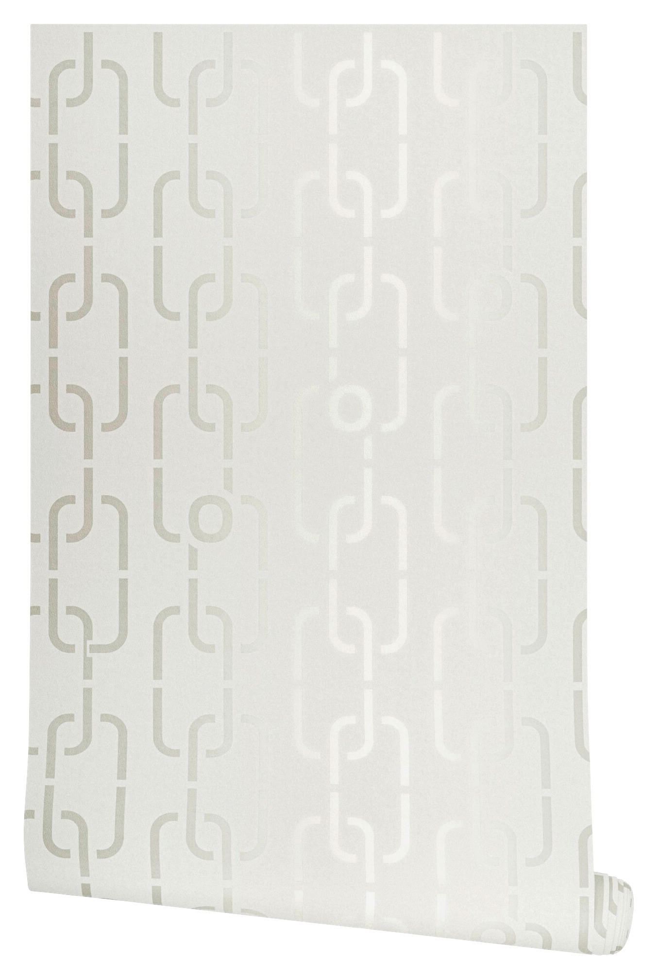 VLIESTAPETE 10.05 m J! CHAINS  - Creme, Design, Textil (53/1005cm) - Joop!