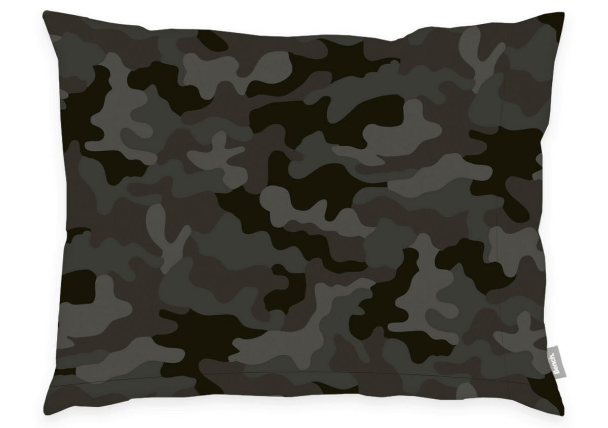 WENDEBETTWÄSCHE 155/220 cm  - Schwarz/Grau, Basics, Textil (155/220cm) - Bench