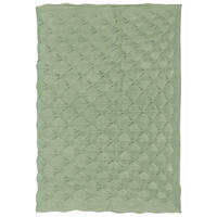 HEBKÁ DEKA - zelená, Natur, textil (80/100cm) - Avelia