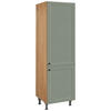 GESCHIRRSCHRANK 60/216,6/58 cm  in Grün  - Eichefarben/Schwarz, MODERN, Holzwerkstoff/Metall (60/216,6/58cm) - Nobilia