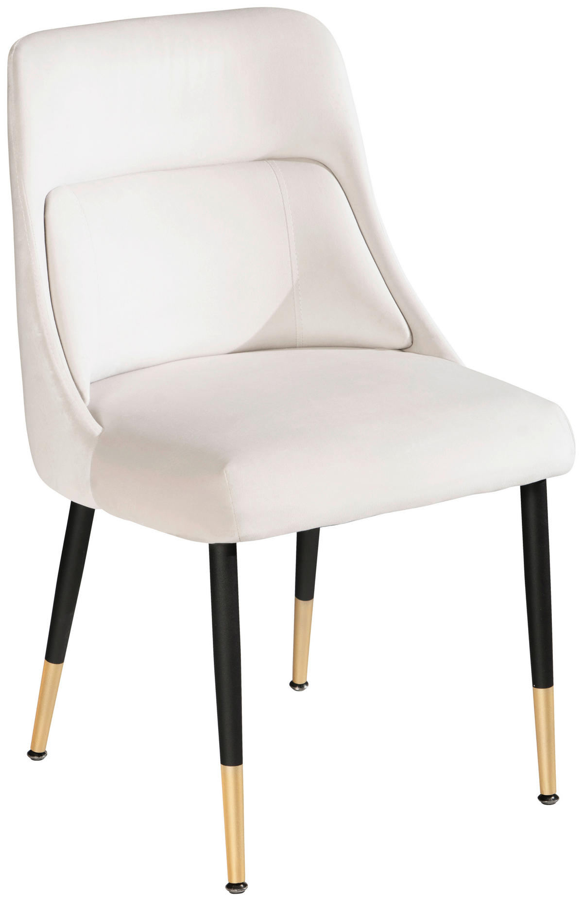 STOL, tekstil bež  - zlate barve/črna, Design, kovina/tekstil (49/85/56cm) - Livetastic