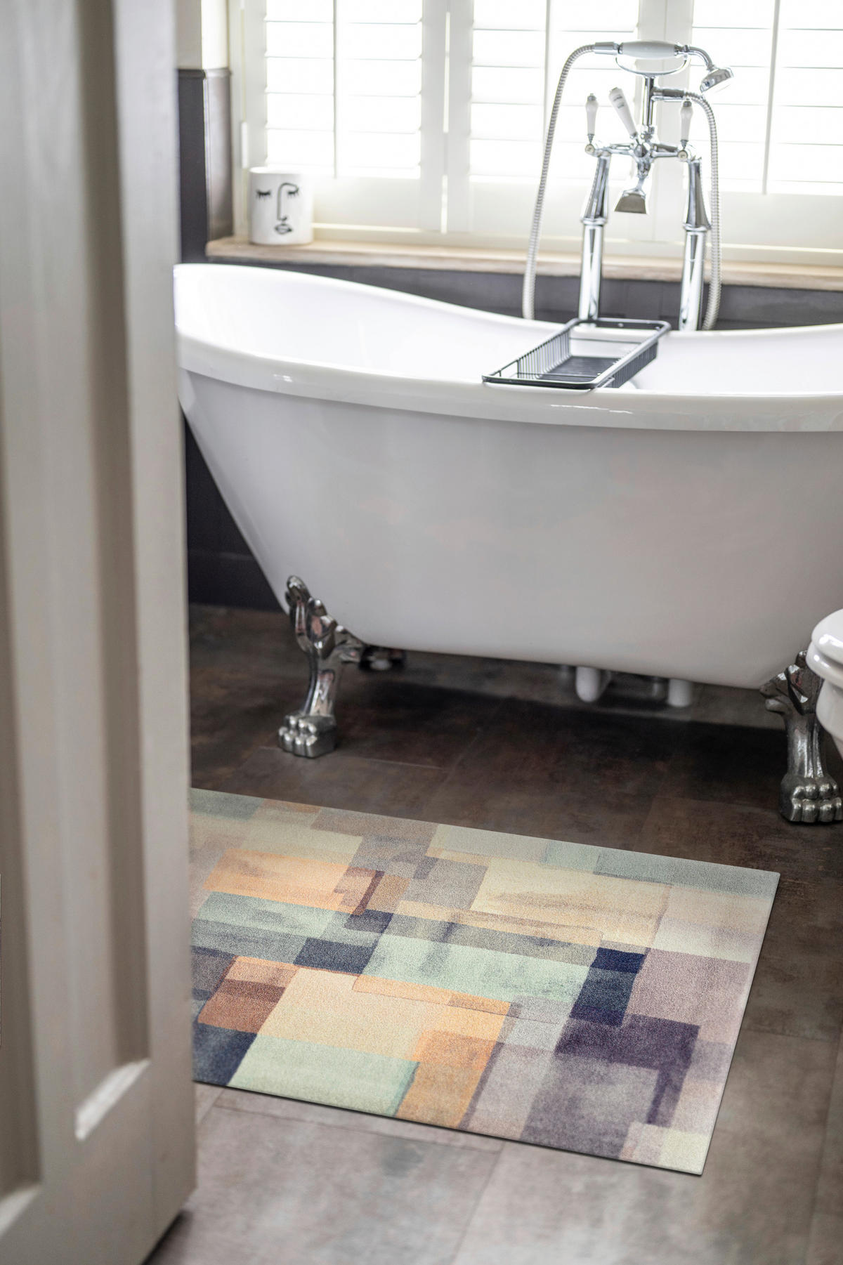 FLACHWEBETEPPICH 70/120 cm Gentle Blocks Grau  - Grau, Design, Kunststoff/Textil (70/120cm) - wash+dry