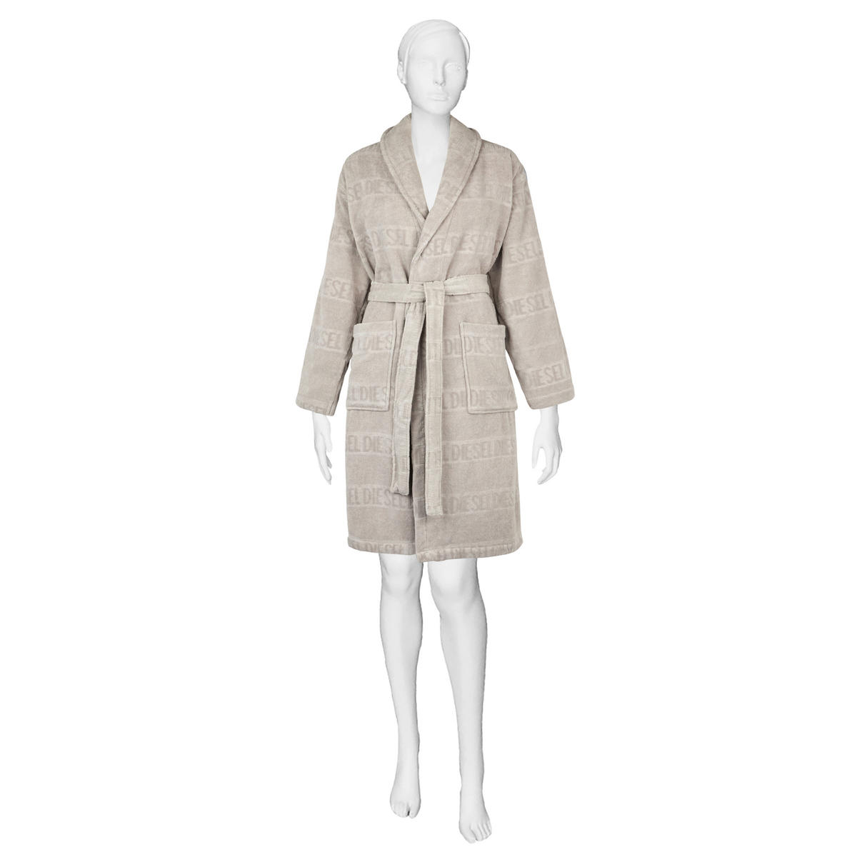 BADEMANTEL S/M Unisex  - Grau, Basics, Textil (S/Mnull) - Diesel