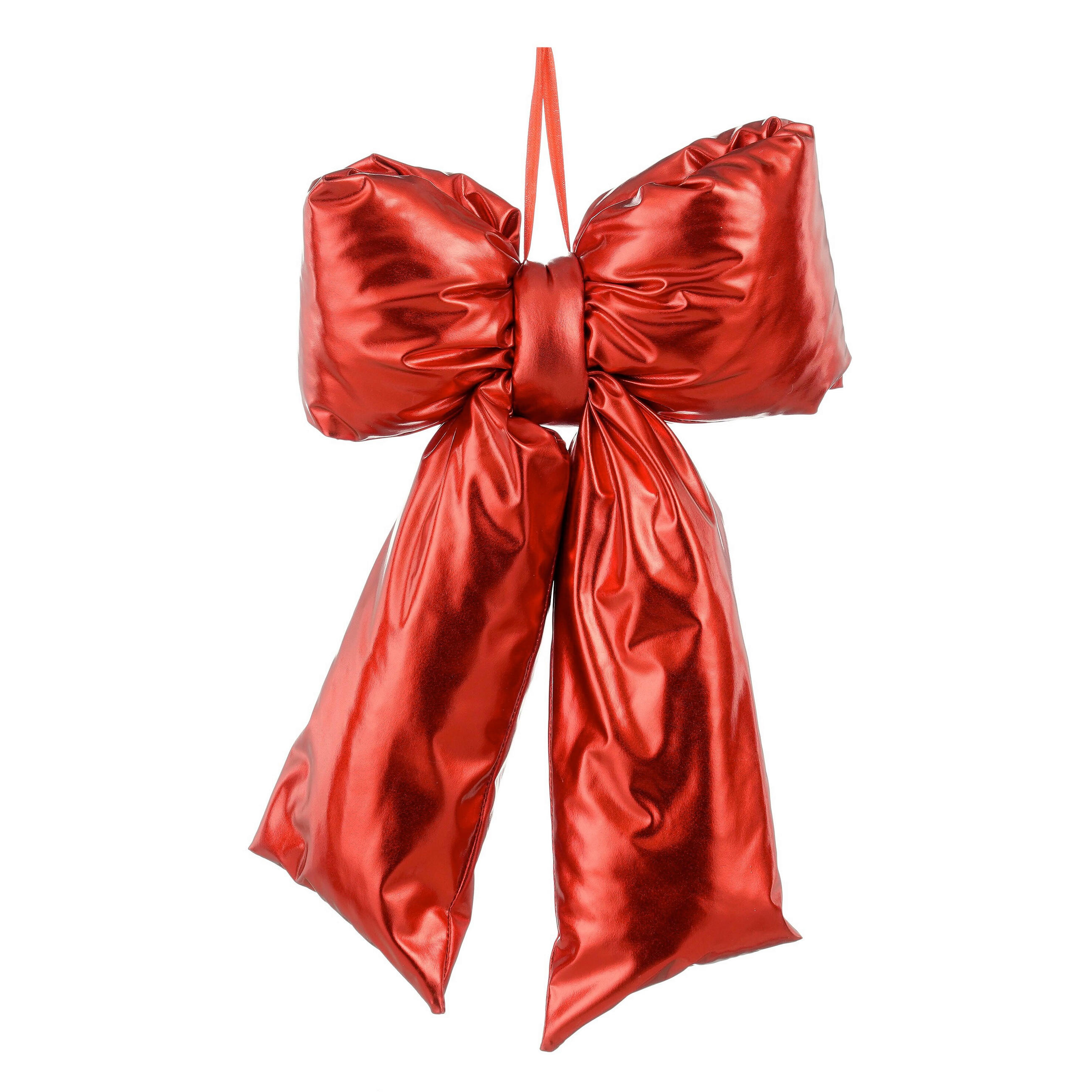 KARÁCSONYFADÍSZ - piros, Basics, textil (38/27/8cm)