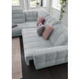 ECKSOFA in Webstoff Hellgrau  216/302 cm  - Hellgrau/Schwarz, Design, Holz/Textil (216/302cm) - Xora