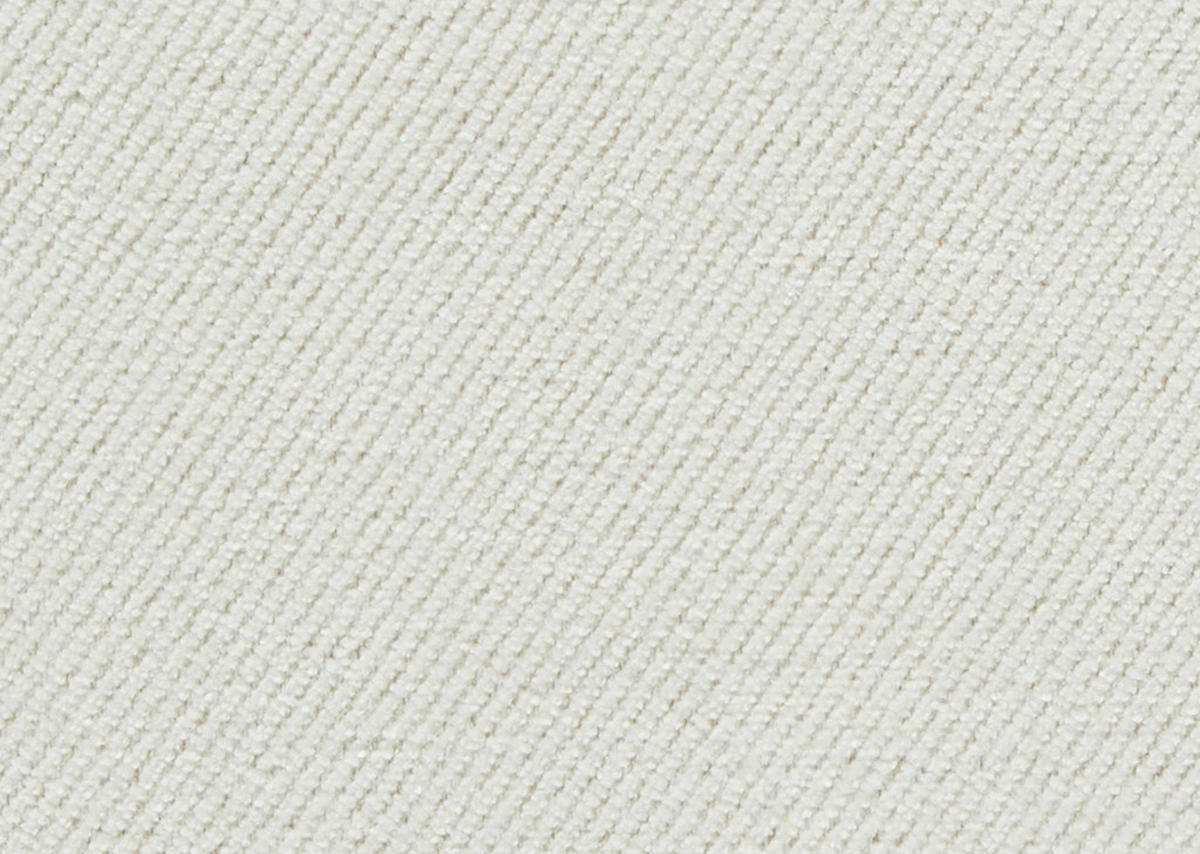 ECKSOFA Chenille, Flachgewebe Weiss  - Weiss/Schwarz, Design, Textil/Metall (180/284cm) - Dieter Knoll