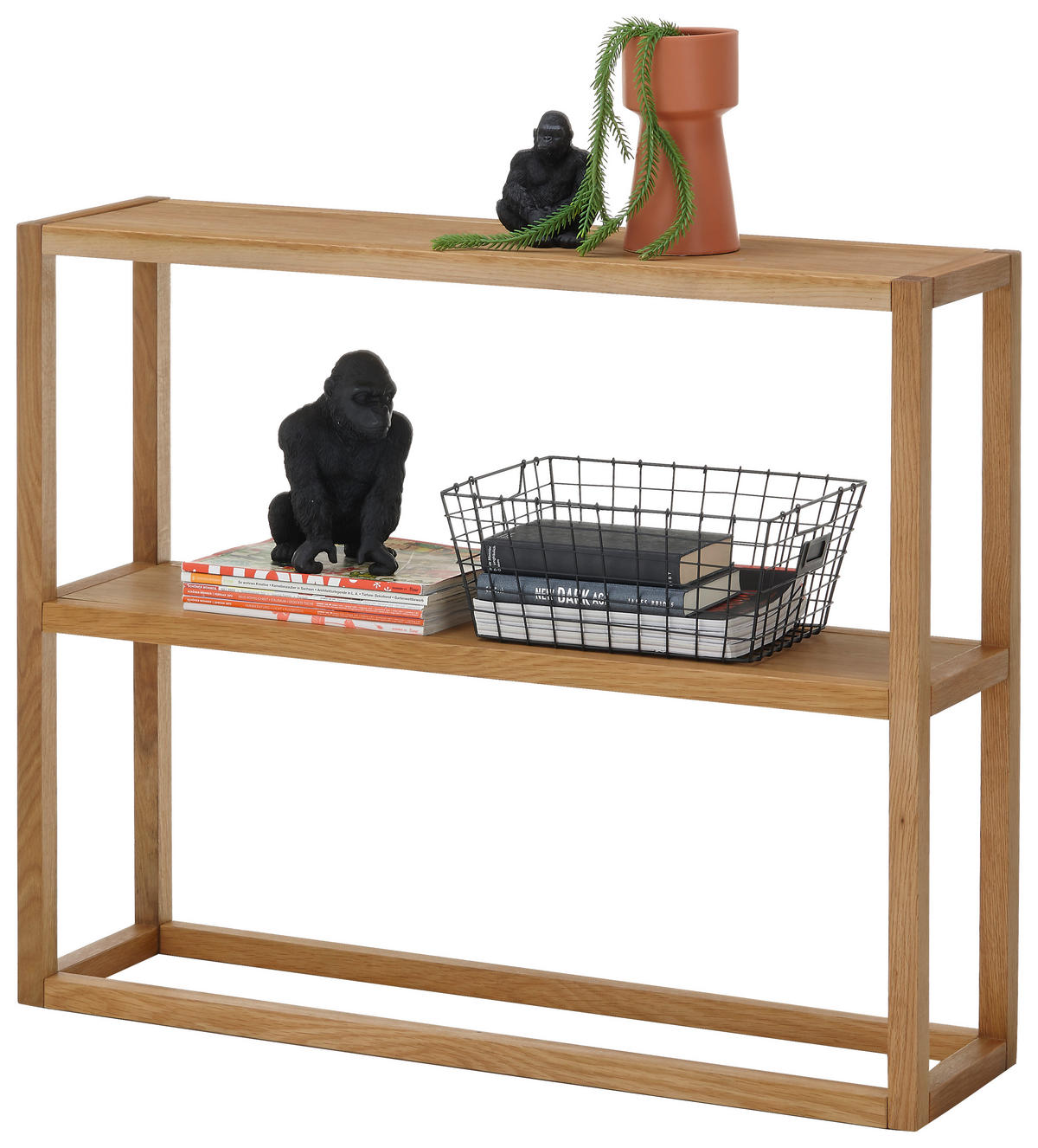 KONSOLENTISCH in Holz 99/26/80 cm   - Eichefarben, Basics, Holz (99/26/80cm)