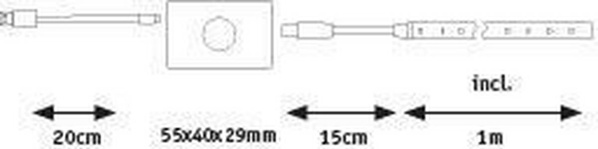 LED-STRIP LEDStrip 100/0,8/0,3 cm   - Weiß, Basics, Kunststoff (100/0,8/0,3cm) - Paulmann