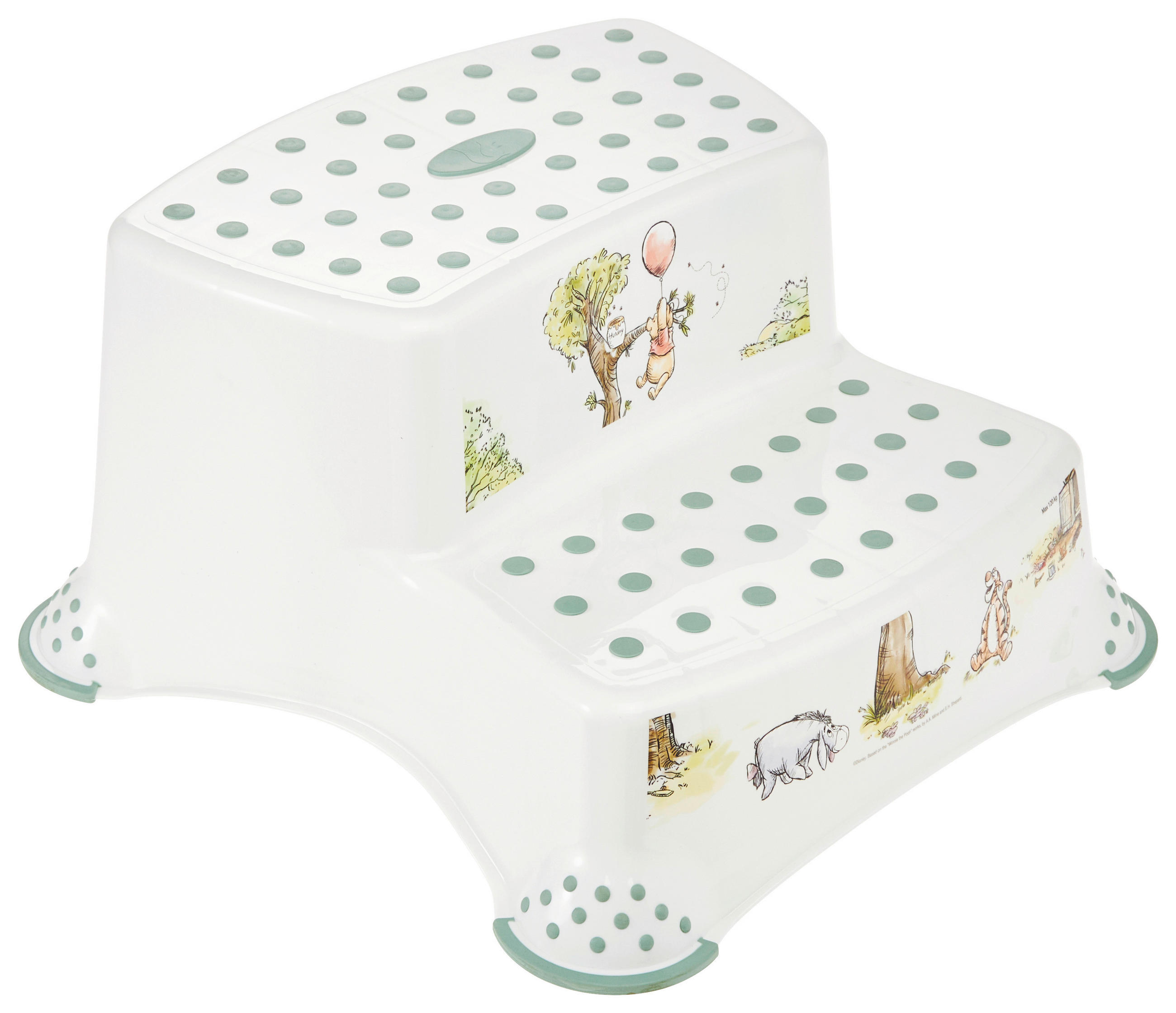 STOLICA STEPENIK  WINNIE POOH  - bela, Osnovno, plastika (40/37/21cm) - Disney