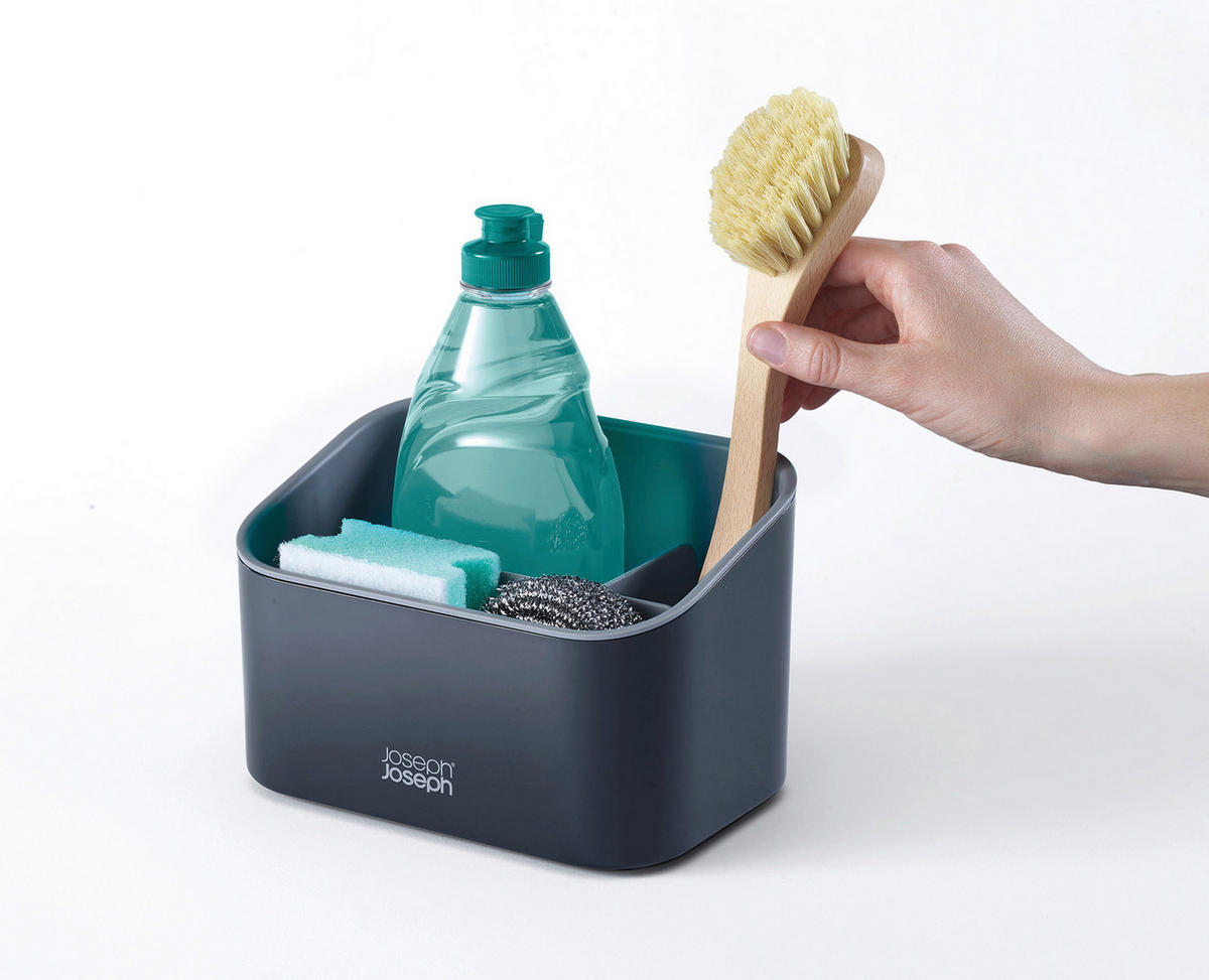 DRŽAČ ZA SUNĐER SinkStore  - antracit, Osnovno, plastika (17,8/11,8/12,3cm) - Joseph Joseph