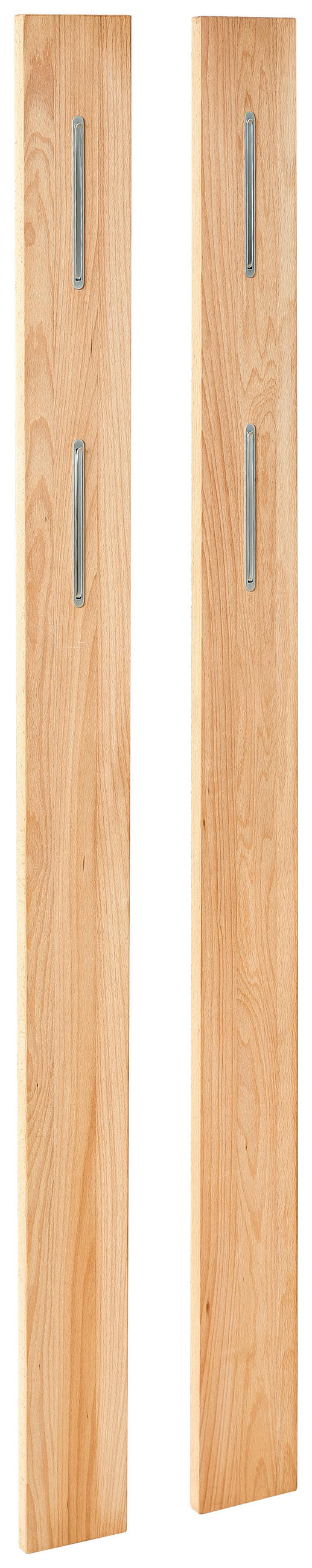 GARDEROBENPANEEL 2 Stück  in 13/160/2 cm  - Buchefarben, KONVENTIONELL, Holz (13/160/2cm) - Linea Natura