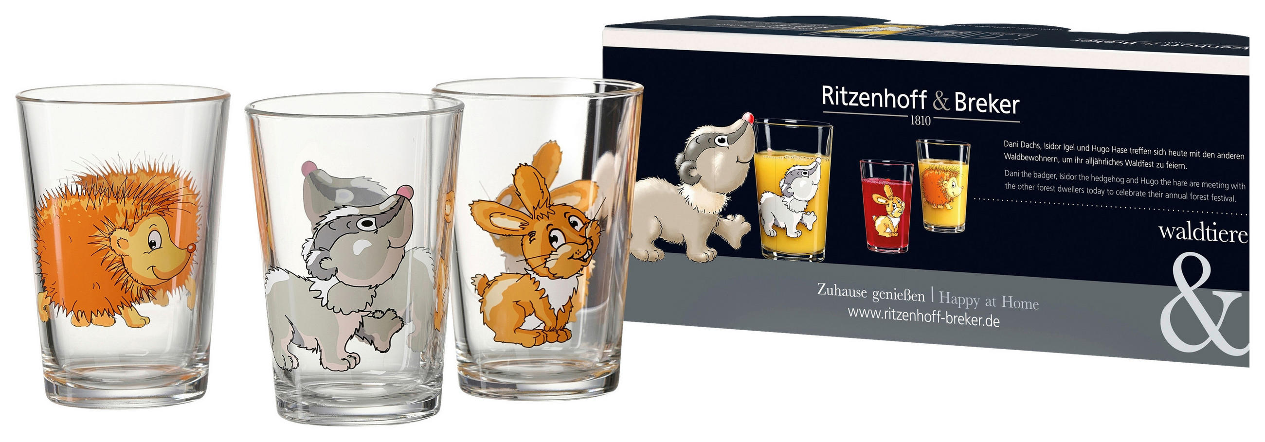 SADA SKLENIC 3 ks - čiré, Konvenční, sklo (205ml) - Ritzenhoff Breker