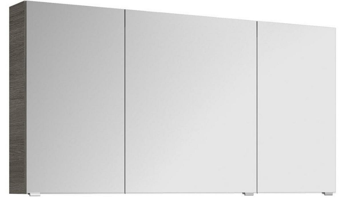 TÜKRÖS SZEKRÉNY 140/70,3/17 cm  - grafitszürke/króm, Konventionell, faalapú anyag/Üveg (140/70,3/17cm) - Sadena