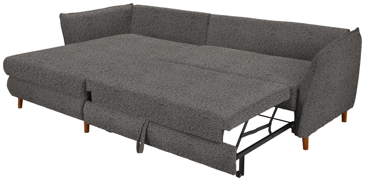 COLțAR textil gri  - culoare lemn stejar/gri, Konventionell, lemn/textil (284/162cm) - Carryhome