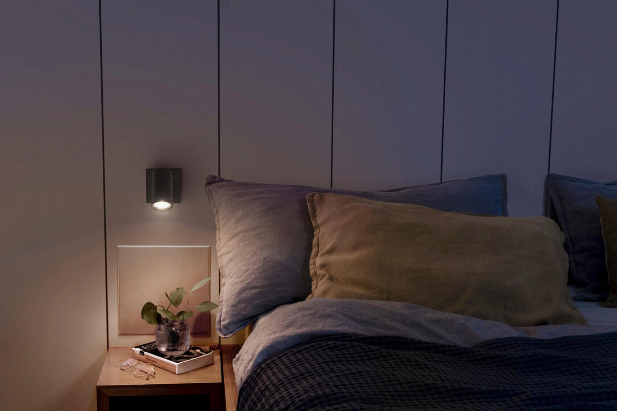 LED-STRAHLER 9/8,25/10,5 cm   - Schwarz, Basics, Metall (9/8,25/10,5cm) - Osram