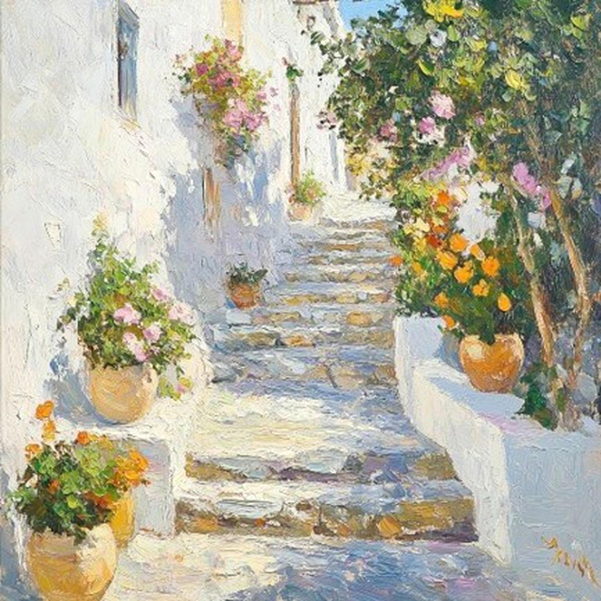 LEINWANDBILD Landschaft & Natur, Strand & Meer 55/55 cm  - Multicolor, Basics, Holz/Papier (55/55cm) - Euroart