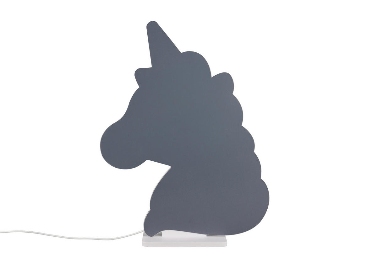 LED-DEKOLEUCHTE Unicorn 30,5/39,5 cm  - Weiß, LIFESTYLE, Kunststoff/Metall (30,5/39,5cm) - Novel